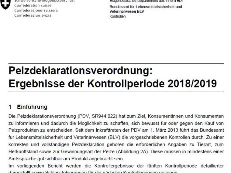 TIR kritisiert: Hohe Mängelrate bei der Deklaration von Pelzprodukten zeigt Notwendigkeit eines entsprechenden Importverbots
