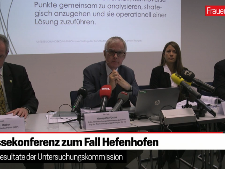 TIR unterstützt Empfehlungen im Fall Hefenhofen