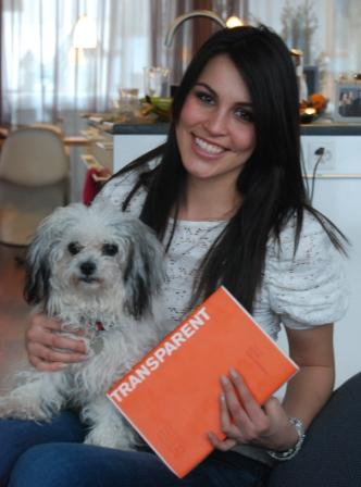Amanda Ammann mit ihrem Hund Summer